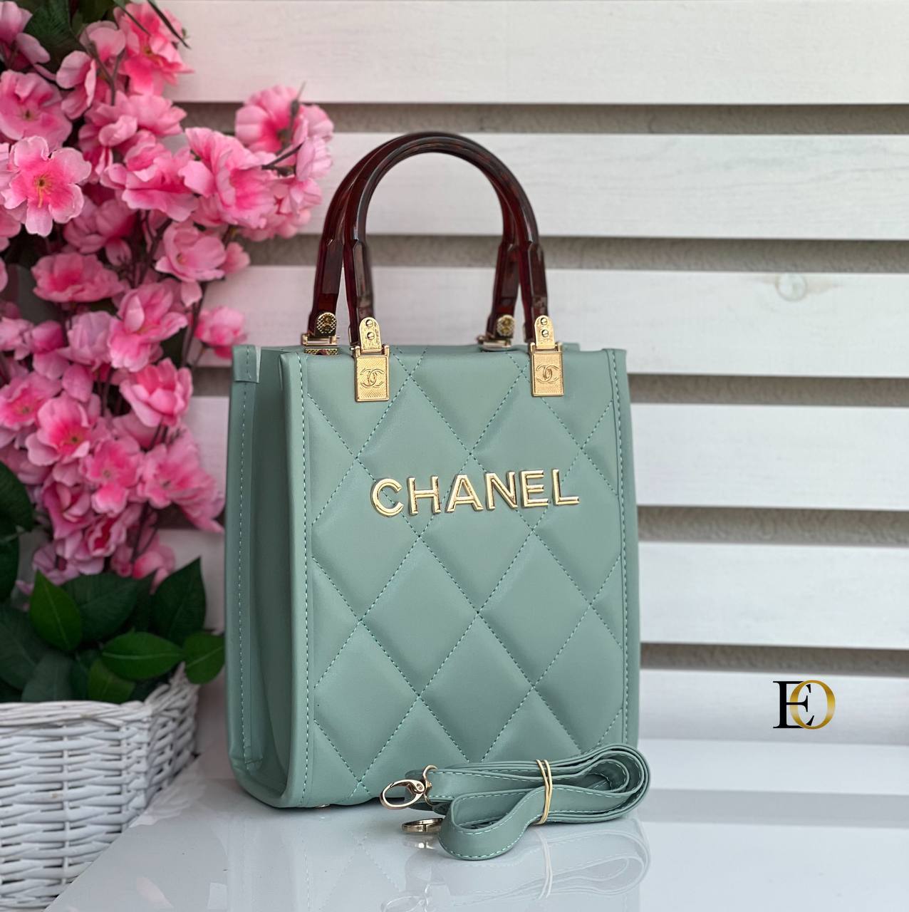 Chanel mini quilted Lambskin tote bag